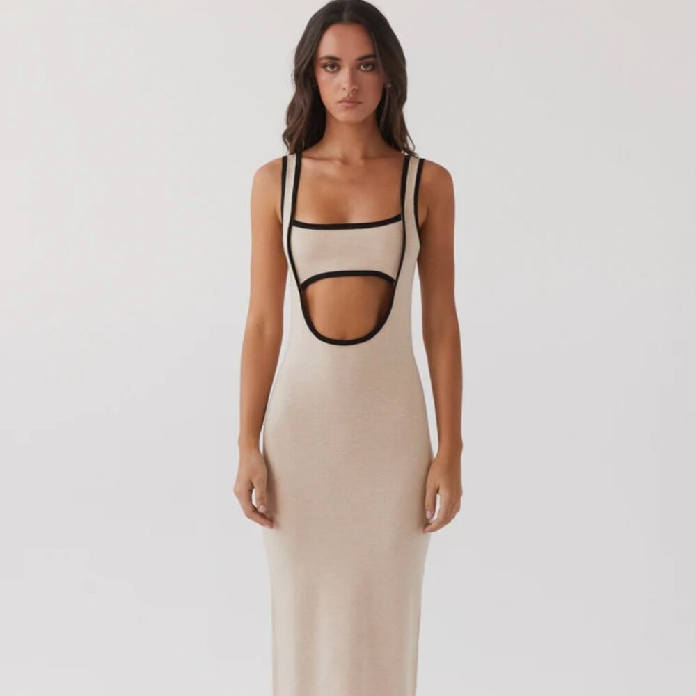 Peppermayo ~ Maxi Dress ~ Size S/M ~ Lost in Paris Knit - Tapioca